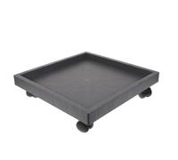 GOOHOCHY Soucoupe Pot Fleur en Résine PP avec Support Roulant et Roues Robustes, Plateau de Base Mobile pour Patio et Chambre, Facile à Déplacer