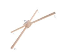 GOOHOCHY Support en Bois Massif pour Carillon Éolien Intérieur et Terrasse Kit DIY de Cadre Mobile Naturel pour Décoration Suspendue, Accessoires pour Chambre D’Garçon et Filles, Polyvalent