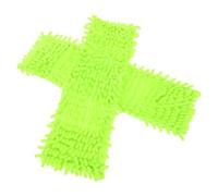GOOHOCHY Têtes de Vadrouille de Remplacement Grosse Absorption d'eau 2pcs en Chenille Verte et Performance de Nettoyage pour Sols et Fenêtres