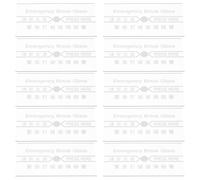 GOOHOCHY Verre de Remplacement pour Station Manuelle D'alarme Incendie, Lot de 10 Pièces, Résistant Haute Température et Installation Rapide pour Maintenance Professionnelle
