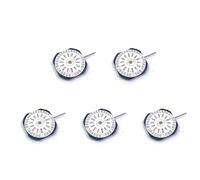 Goorvoucs 5 x mouvement de montre japonaise VX43E VX43, trois stylos, double calendrier, mouvement à quartz avec batterie, noir et blanc., Blanc et noir.