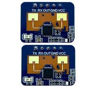 Goorvoucs Lot de 2 capteurs de présence humaine HLK-LD2410C 24G - Fonction BT - Application - Module de capteur radar FMCW - Détection de mouvement à ondes millimétriques