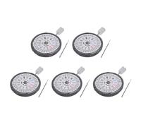 Goorvoucs Lot de 5 horloges NH36 - Couronne à 3,8 heures - Mouvement mécanique de rechange pour Diver's MOD Sub - 24 - Date blanche - Police noire, Blanc.