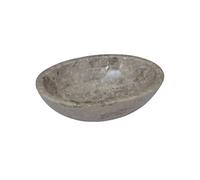 vidaXL Lavabo 149173 – Marbre gris 53 x 40 x 15 cm