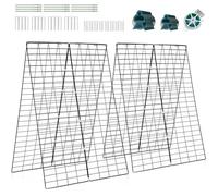 GOPLUS 2 Pcs Filet de Treillis de concombre,122cmx86cm,Support de Plante Stable en Forme d'A,pour Plantes Grimpantes/Légumes/Fleurs