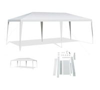 GOPLUS 3x6M Tonnelle Tente de Réception sans Bâche,Pergola avec Piquets et Cordes,Tissu Étanche/Résistant au Soleil