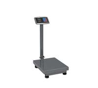 GOPLUS Balance à Plateforme Profesionnelle, Capacité 300Kg, Balance Electronique Pliable avec Calculateur de Prix, Conversion d'Unité LB/KG, Précision de 50G, pour Industrielle, Bagages (Argenté)