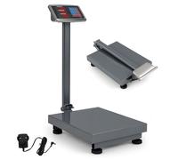 GOPLUS Balance Plateforme Numérique Pliable Charge 300 KG Conversion d'Unité LB/KG-Précision de 50G Argent