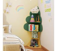 GOPLUS Bibliothèque Enfant en Forme d'arbre, Meuble Rangement Enfant pour Jouets Livres, Étagère d'angle à 5 Niveaux pour Coin Lecture à la Maison, Salle de rèche