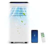 GOPLUS Climatiseur Mobile Portable 9000 BTU avec Télécommande pour 25m² | Rafraichisseur d’Air 4 en 1 WIFI <52 db avec Réfrigération, Déshumidification, Ventilateur et Chauffage, Minuterie 24H