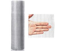 GOPLUS Grillage à Volière, Grillage Anti-taupes en Fer, Grillage Anti-taupes, 7x7mm, Galvanisé et Zingué, Clôture de Jardin pour Lapin, Taupes, Oiseaux (0,9x15m)