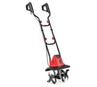 GOPLUS Motobineuse Electrique Filaire 750W, Motoculteur Manuelle à Fraise 10 A, Largeur de Travail et Profondeur de Travail 22 cm, Ameublisseur Électrique, Fraiseuse de Jardin (Rouge,Largeur 32,5)