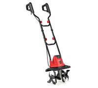 GOPLUS Motobineuse Électrique Filaire Micro-motobineuse Manuelle 10 A Largeur de Travail 32 cm Profondeur de Travail 22 cm Rouge