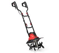 GOPLUS Motobineuse Électrique Filaire Micro-motobineuse Manuelle 10 A Largeur de Travail 36 cm Profondeur de Travail 22 cm Rouge