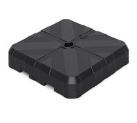 GOPLUS Pied de Parasol Déporté, Support Parasol Lourd pour Mât de 38/48mm, Remplie d'eau 45KG / Sable 60KG, Dalle Lestée pour Terrsse Jardin Patio, 67 x 67 x 13 cm