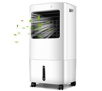 GOPLUS Rafraichisseur d’Air 4 en 1 avec Télécommande, Ventilateur Portable Mobile Sans Évacuation, Réservoir d’Eau 20L, 4 Vitesse, Refroidissement, Purification, Minuterie 7,5H, Silencieux, Chambre