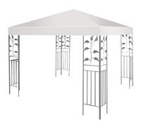 GOPLUS Toile de Rechange pour Tonnelle 3x3m, Toit de Remplacement Pliable pour Pavillon de Jardin, Auvent de Rechange Imperméable en Polyester (Beige)