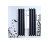 Vidaxl Rideaux Occultants Avec Anneaux Métal 2pcs Anthracite 140x175cm