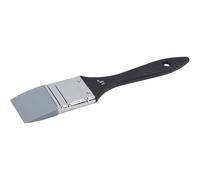 GORGECRAFT 1 boîte de Pinceaux en Silicone Noirs à Pointe Fine Plats Flexibles et Solides pour Le Dessin à l'eau avec Manche en Bois pour Appliquer et Retirer la Peinture Acrylique.