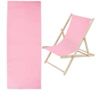 GORGECRAFT 1 pièce de Rechange pour Chaise de Plage en Toile 435 x 1165 mm en Tissu Oxford Rose pour Chaise Inclinable de Remplacement pour Bain de Soleil, Jardin, Cour, Plage, Relaxation
