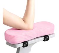 GORGECRAFT 2 Coussinets D'Accoudoirs Ergonomique Chaise de Bureau avec Base | Housses D'Accoudoirs Réglables Amovibles en Mousse à Mémoire de Forme Épaisse Coussin de Soutien Coude Avant Bras Chaises de