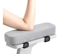 GORGECRAFT 2 housse D'Accoudoirs Épaisse en Mousse à Mémoire avec Base | Coussinets D'Accoudoirs Ergonomiques Réglables avec Revêtement en Velours Amovible Coussin de Soutien Coude Avant Bras Chaise