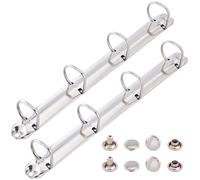 GORGECRAFT 2 mécanisme de Reliure Métallique A4 Anneaux en D de 20mm Reliure de Rechange pour Classeur Agenda Feuilles Mobiles Clip pour Organiseur Classeur Rangement de Papier Albums de Scrapbooking
