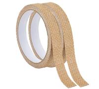 GORGECRAFT 2 Rouleau Ruban Décoratif en Toile de Jute 4m*1.5cm Ruban de Masquage de Lin Collant Garniture Artisanale Ruban Adhésif Autocollant pour Loisirs Créatifs Scrapbooking Emballage Cadeau Noël