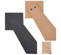 GORGECRAFT 4 Cadre Photo avec Chevalet de Rechange de 2cm Disponible en 7.1x7.1 Couleurs. Support Adhésif en Bois pour Photos et Décoration de Table. Couleurs : Noir et Beige.
