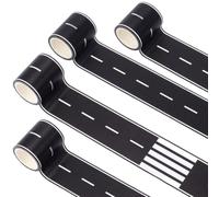 GORGECRAFT 4 rouleau de Ruban Adhésif Noir de 50mm pour Circuit de Voiture 20 m de Long Amovible et Autocollant. Se Colle Sur les Surfaces Planes. Idéal pour les Fêtes D'Anniversaire Sur le Thème de l