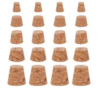 GORGECRAFT 90 Bouchon Conique en Bois Mini Bouchons de Bouteille en Liège de 6.5mm à 15mm Bouchons en Liège Souples Naturels de Remplacement pour Bouteilles de Vin de Bière de Verre Bocaux Mason