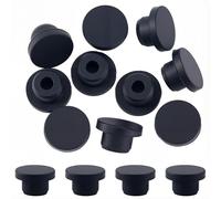 GORGECRAFT Bouchon de Tube en Silicone Noir de 10mm de Diamètre Intérieur Réutilisable et Étanche pour Salières et Poivrières pour Bouteilles Tuyaux et Pots de Fleurs.