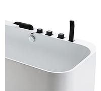 Gorgivous Robinet de Baignoire Cascade 5 Trous, Robinet monté sur Jante de Baignoire, Robinet de Baignoire Cascade à Montage sur Pont pour Cuisine Salle de Bain