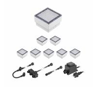 Gorgon LED à encastrer dans le sol pour extérieur 10x10cm 12V blanc chaud