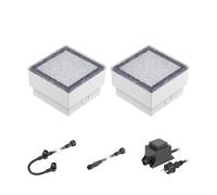 Gorgon LED à encastrer dans le sol pour extérieur 10x10cm 12V blanc chaud