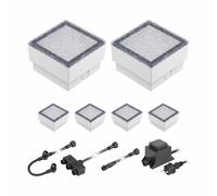 Gorgon LED à encastrer dans le sol pour extérieur 10x10cm 12V blanc chaud
