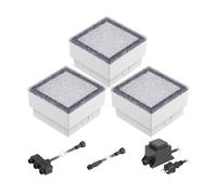 Gorgon LED à encastrer dans le sol pour extérieur 10x10cm 12V blanc chaud