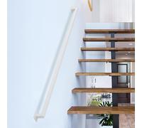 Gorssen 90cm Rail Main Courante for Un Escalier Intérieur en Fer Forgé Métal Blanc for Handicapés Rampes Âgées Enfants Extérieur Escaliers Marches Balustrade Extérieur Support Mural