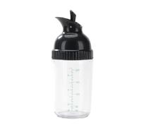 Gosera Easy Grips Distributeur de Vinaigrette Shaker Récipient Étanche Bouteille Mélangeur de Sauces Universel avec Balance Gadget de Cuisine Facile à Utiliser 5,5 X 17 cm