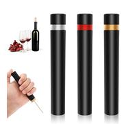 Goshoppers 3x Tire-Bouchon Pompe à Air pour Vin, portable et sans effort | Ouvre-bouteille pour bar, voyage et fête - compact en ABS et inox, décapsuleur à une touche, débouchage rapide par pression