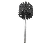 Goshyda Brosse d'affûtage de Moteur de Style Boule, Outil d'affûtage de Cylindre Flexible de 3,75 Pouces, 240, en Carbure de Silicium à Alignement Automatique pour l'ébavurage en un Seul Passage,