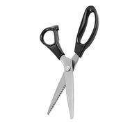 Goshyda Ciseaux à Cranter Professionnels pour Couture, Ciseaux à Bord Triangulaire en Acier Inoxydable, Lames de Coupe Décoratives pour Tissu de 7mm, 23cm (Chm)