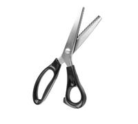 Goshyda Ciseaux à Cranter Professionnels pour Couture, Ciseaux à Bord Triangulaire en Acier Inoxydable, Lames de Coupe Décoratives pour Tissu de 7mm, 23cm (5 millimètres)