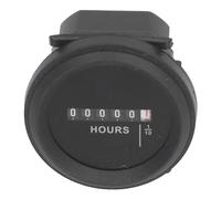 Goshyda Compteur Horaire Rond, Mécanique à Quartz, Synchronisation 0 99999,99 H, Haute Précision pour Générateur de Moteur, 6 80 VAC DC, Résistant aux Vibrations