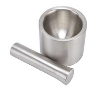Goshyda Ensemble Mortier et Pilon en Acier Inoxydable 304, Moulin à épices à Double Structure avec Finition Brillante, Outil de Cuisine Résistant à la Rouille