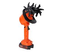 Goshyda Mini Mini électrique Tull sans Fil, 235r / Min Cultivateur de Jardin à Main pour Desserrer Les Trenchs de Sol, la Batterie (Prise UE)