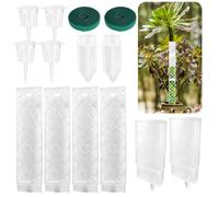 Gosknor 24,5 cm Tuteur en Mousse de Sphaigne pour Plantes Grimpantes | Tuteur en Mousse Plastique Solide à Arrosage Automatique avec Goutteur pour Plantes d'Intérieur Pot Facile à Plier à Monter