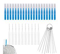 Gosknor 40pcs Kit Nettoyage Tête Douche, 2 Designs Brossettes et Outils de Débouchage Accessoires Multifonctions pour Trou Petit Salle de Bain Fente Lavabo