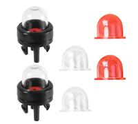Gosknor 6pcs 188-512-1 Ampoule d'Amorçage à Clipser et 2 Tailles Pompe à Ampoule d'Amorçage 188-12-1 0057003 0057004, Pièces Carburateur Souffleur Tondeuse pour Crafstman Zama Walbro (Rouge)