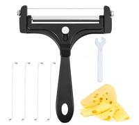 Gosknor Kit de Coupe-Fromage, Acier Inoxydable Réglable Trancheuse à Fromage en Fil Métallique avec 8 Fils et Clés Supplémentaires Portable Trancheuse Alimentaire pour Beurre Mozzarella Cheddar
